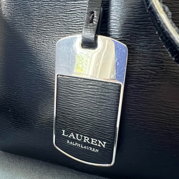 Ralph Lauren Saffiano Leather Satchel with crossbody strap - Picture 5 of 14